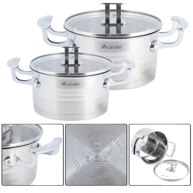 Набор кастрюль Kamille KM-5860 - Фото 3 Набор кастрюль Kamille KM-5860 - изображение 3