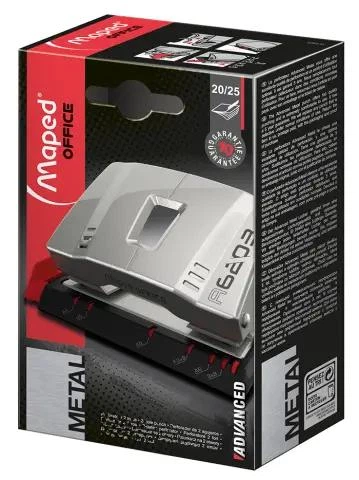 Дырокол металлический Maped ADVANCED METAL, 20/25л., белый (MP.620310) - Фото 2 Дырокол металлический Maped ADVANCED METAL, 20/25л., белый (MP.620310) - изображение 2