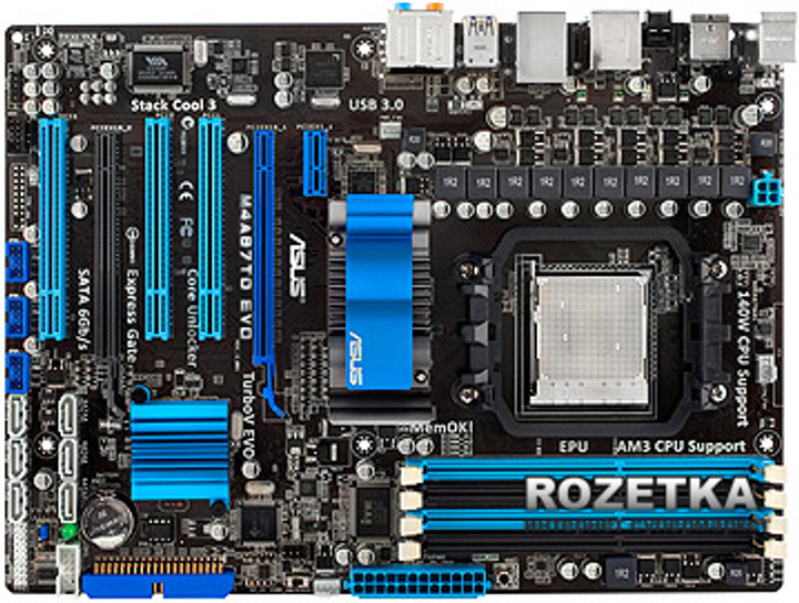 Материнская плата Asus M4A87TD EVO (sAM3, AMD 870, PCI-Ex16) – фото ...