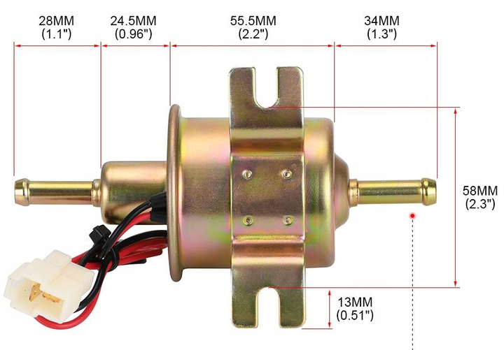 Насос підкачки палива універсальний 12V Falon-Tech FT12E - изображение 6