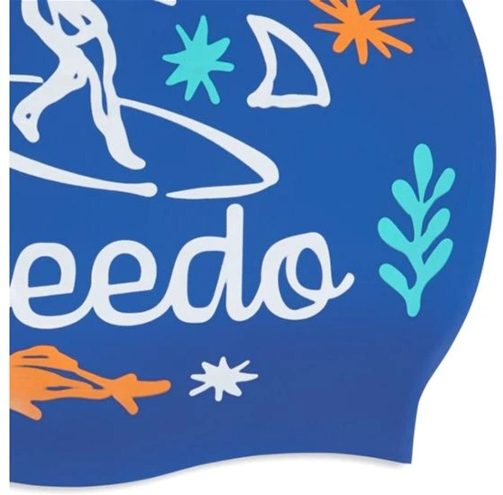 Шапка для плавания Speedo SLOGAN PRT CAP JU/JF/JM (8-0838616700) синий, белый OSFM (5059937567389) - Фото 3 Шапка для плавания Speedo SLOGAN PRT CAP JU/JF/JM (8-0838616700) синий, белый OSFM (5059937567389) - изображение 3