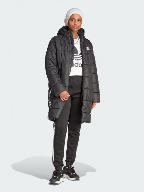 Куртка демісезонна подовжена жіноча демісезонна adidas Originals II8456 L Чорна (4066761394532) - зображення 10