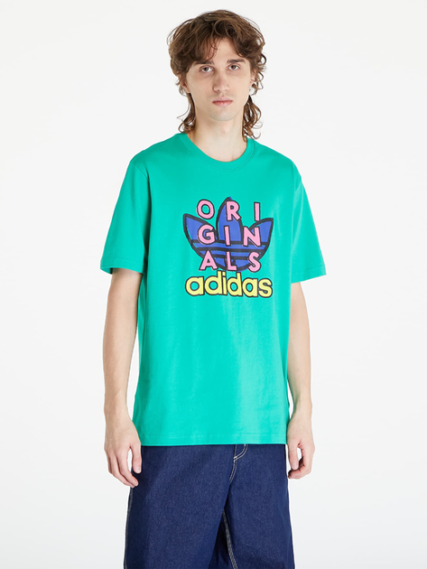 Футболка бавовняна чоловіча adidas Originals IS0232 S Зелена (4067887814225) - зображення 1