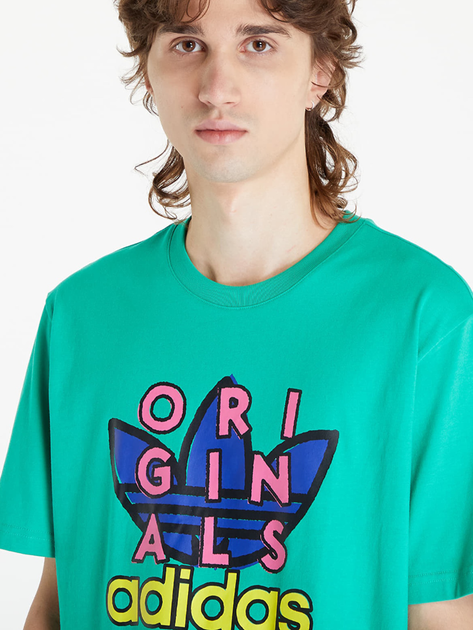 Koszulka męska bawełniana adidas Originals IS0232 L Zielona (4067887814331) - obraz 4