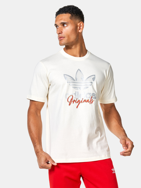 Koszulka męska bawełniana adidas Originals IS2910 XL Beżowa (4067887677479) - obraz 1