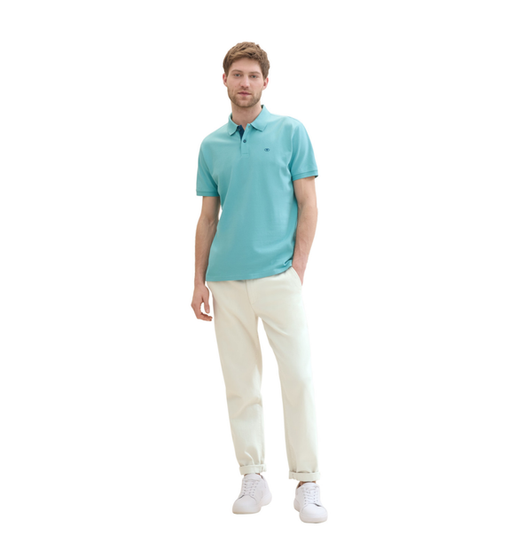 Поло Tom Tailor Basic Polo Shirt L Блакитний 1031006ХХ35272 - изображение 4