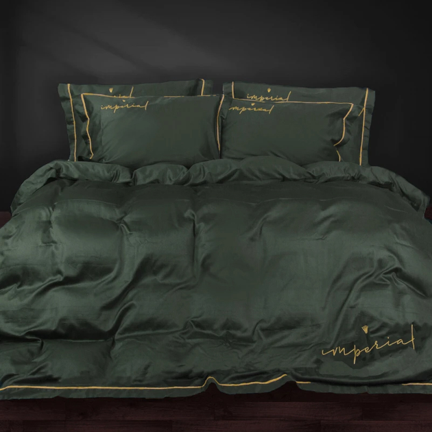 Акція на Підковдра MirSon Imperial Satin Emerald 160х220 см від Rozetka