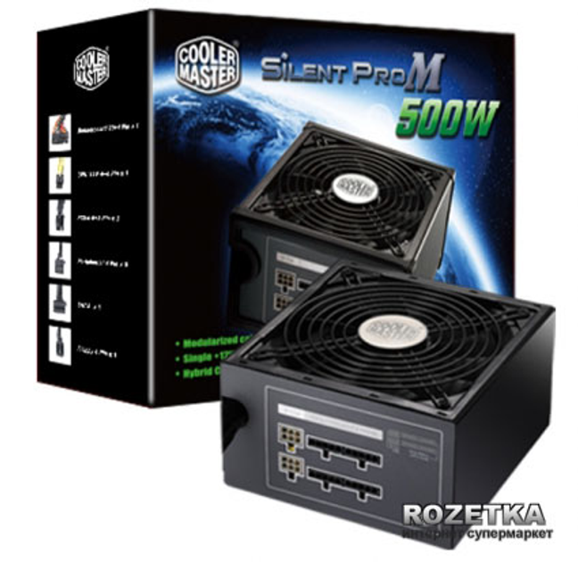 Блок питания Cooler Master Silent Pro M500 (RS500-AMBAD3-EU) – фото ...
