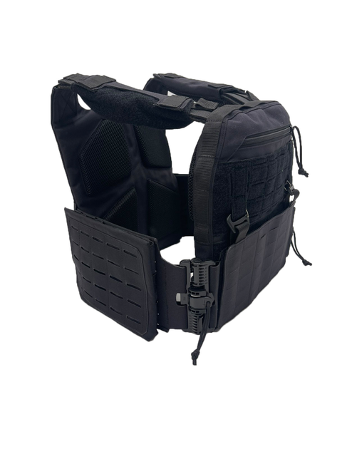 Плитоноска uaBRONIK (Plate Carrier) Закрытого типа GEN 2.0 панель Molle Черная - изображение 2