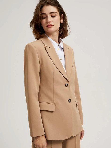 Marynarka damska Moodo Z-MR-4209 XS Beżowa (5904152411620) - obraz 5