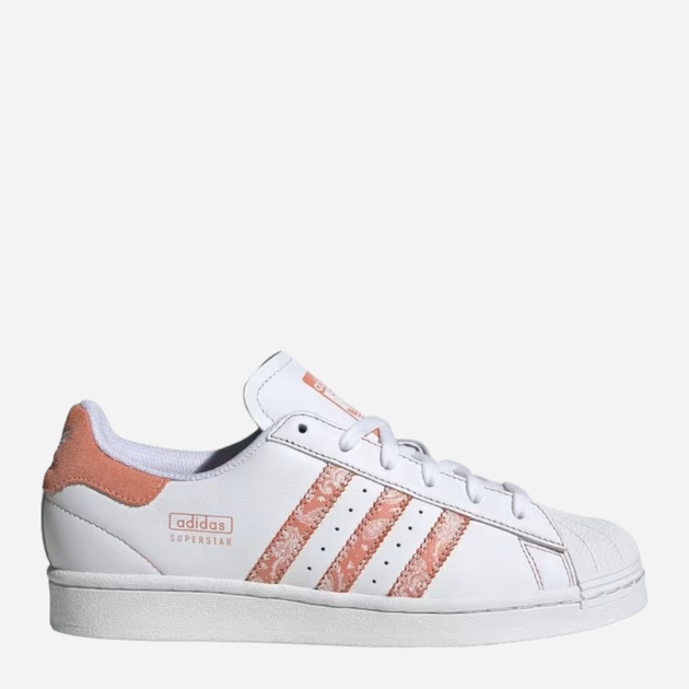 Жіночі кеди низькі adidas Originals Superstar W IE3007 40 (6.5UK) Білий/Персиковий (4066765897916) - зображення 1