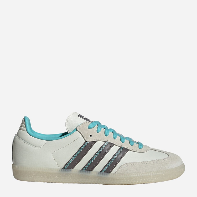 Sneakersy damskie do kostki adidas Originals Samba OG W IG6048 40 (6.5UK) Biały/Turkusowy (4066759297203) - obraz 1