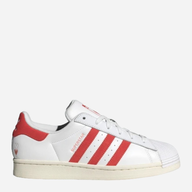 Trampki damskie do kostki adidas Originals Superstar W IG5958 38 (5UK) Biały/Czerwony (4066764086526) - obraz 1