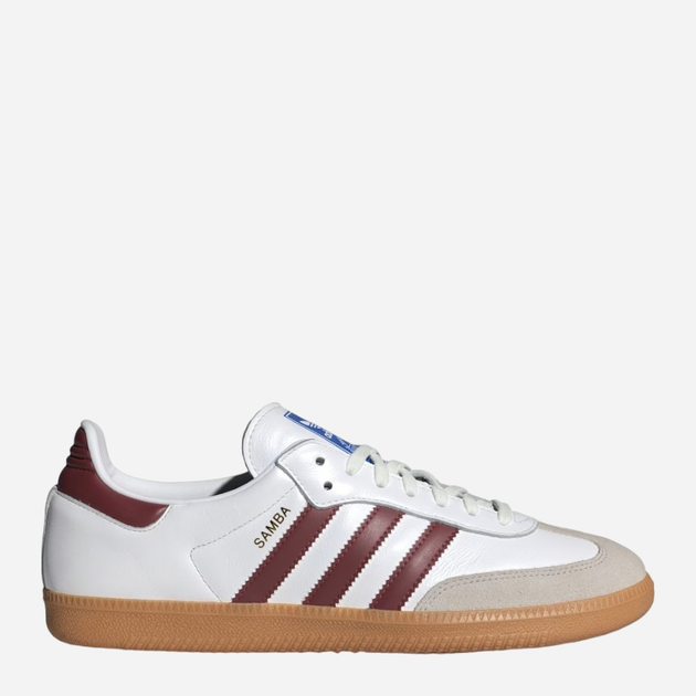 Tenisówki męskie do kostki adidas Originals Samba OG IF3813 47.5 (12UK) Biały/Ciemnoczerwony (4066759170896) - obraz 1