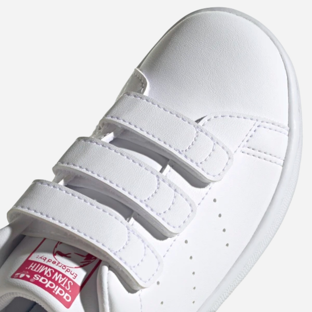 Sneakersy dla dziewczynki na rzepy adidas Originals Stan Smith CF C FX7540 33 (1UK) Białe (4064037696441) - obraz 7