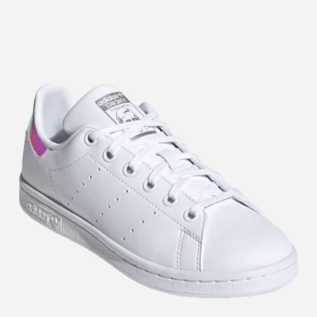 Sneakersy dziecięce dla dziewczynki adidas Originals Stan Smith J FX7521 36 (3.5UK) Białe z niebieskim kameleonem (4064037252876) - obraz 3