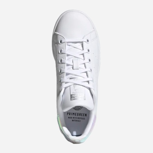 Підліткові кеди для дівчинки adidas Originals Stan Smith J FX7521 38.5 (5.5UK) Білі з синім хамелеоном (4064037252814) - зображення 5