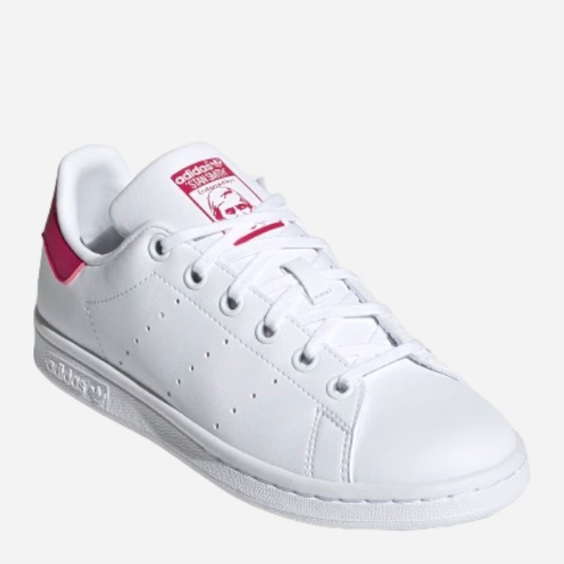 Sneakersy dziecięce dla dziewczynki adidas Originals Stan Smith J FX7522 36.5 (4UK) Białe z czerwonym (4064037252777) - obraz 3