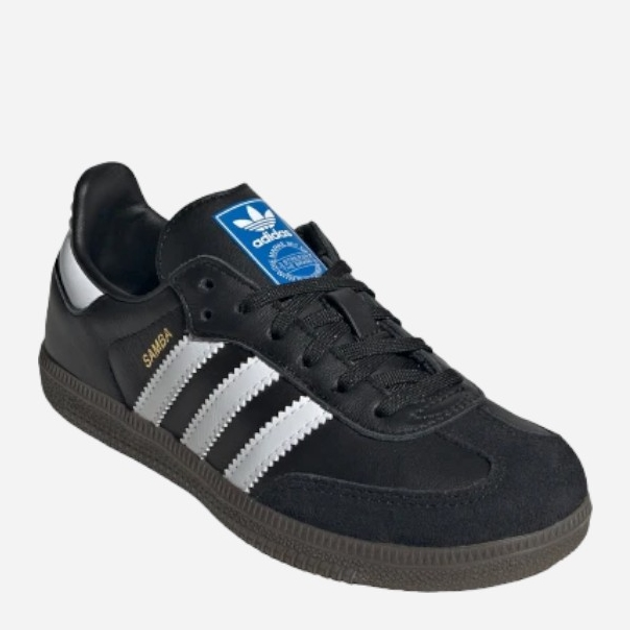 Sneakersy chłopięce adidas Originals Samba OG C IE3678 27 (10KUK) Czarne (4067886695344) - obraz 3