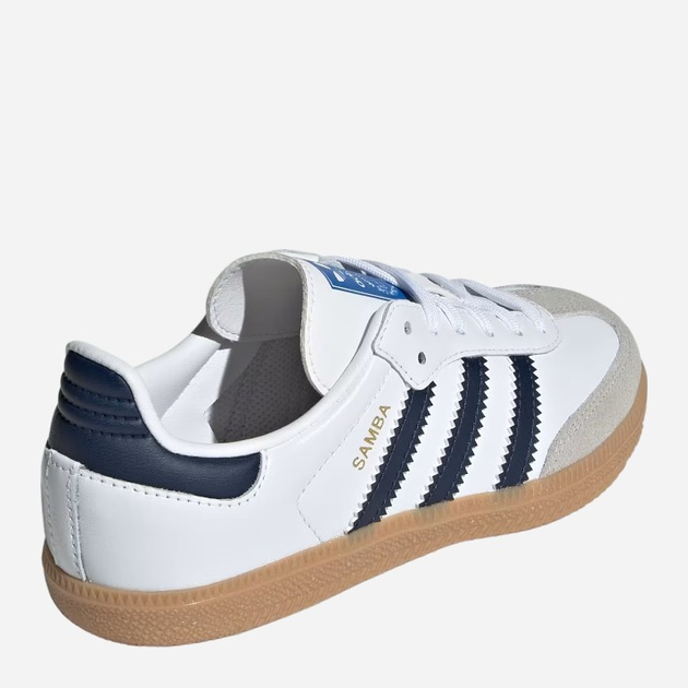 Sneakersy chłopięce adidas Originals Samba OG C IE1332 31 (13KUK) Białe z czarnym (4067892678638) - obraz 4