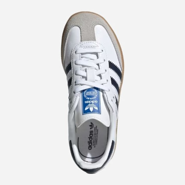 Дитячі кеди для хлопчика adidas Originals Samba OG C IE1332 30 (12KUK) Білі з чорним (4067892678591) - зображення 5