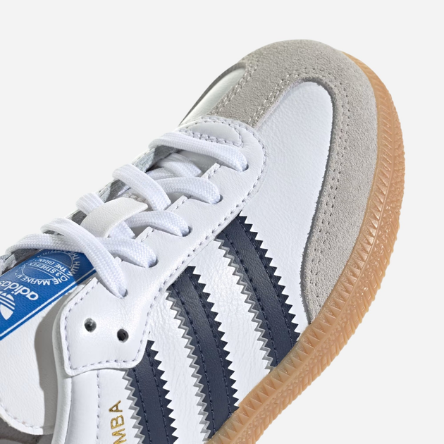 Sneakersy chłopięce adidas Originals Samba OG C IE1332 31 (13KUK) Białe z czarnym (4067892678638) - obraz 7