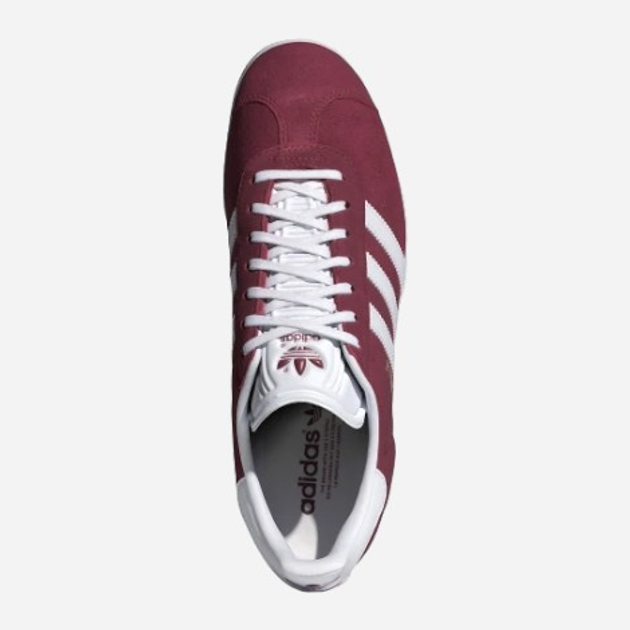 Sneakersy męskie do kostki adidas Originals Gazelle B41645 46.5 (11.5UK) Bordowe (4059811862433) - obraz 5