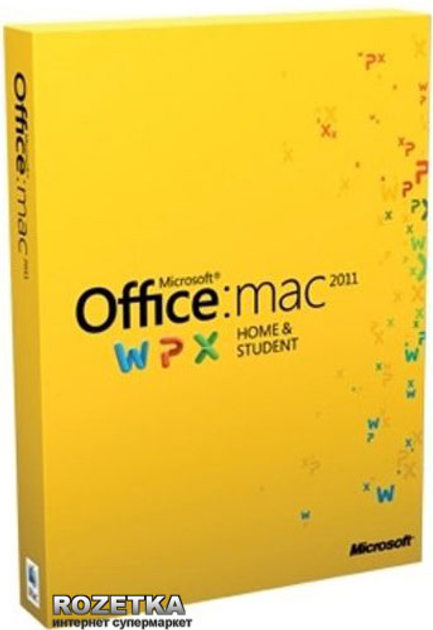 Офисное приложение Microsoft Office для Mac для дома и учебы 2011 ...