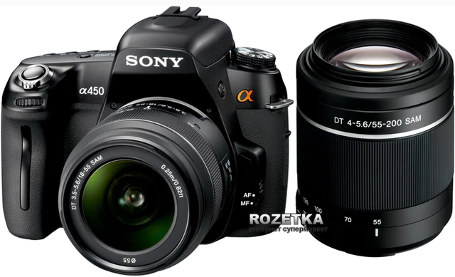 Sony Alfa Sony Alpha A450 Фотоаппарат Sony Alpha DSLR-A450 18-55