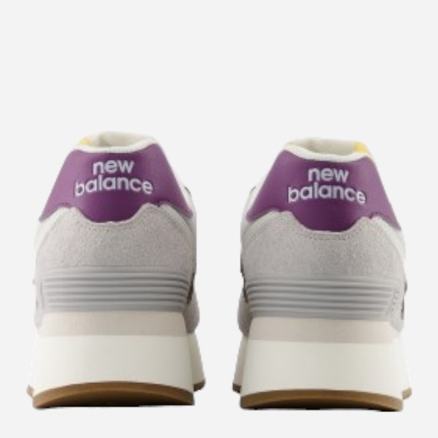 Жіночі кросівки New Balance 574 WL574 39 (8US) Світло-сірі з фіолетовим (196941300788) - зображення 4