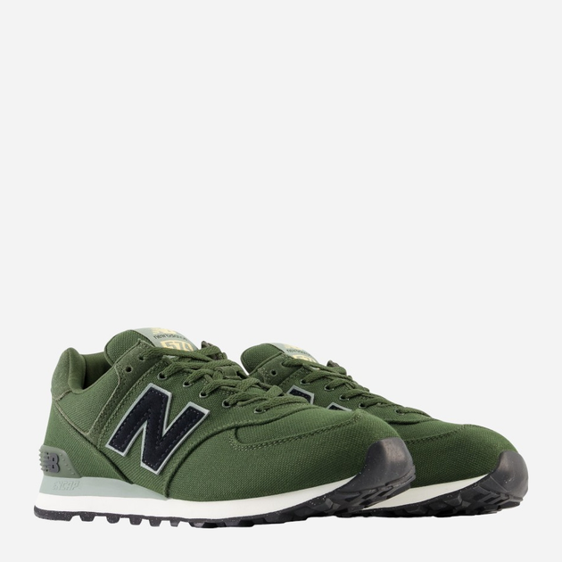 Buty sportowe męskie do kostki New Balance 574 U574 46.5 (12US) Ciemnozielone (196941379876) - obraz 2