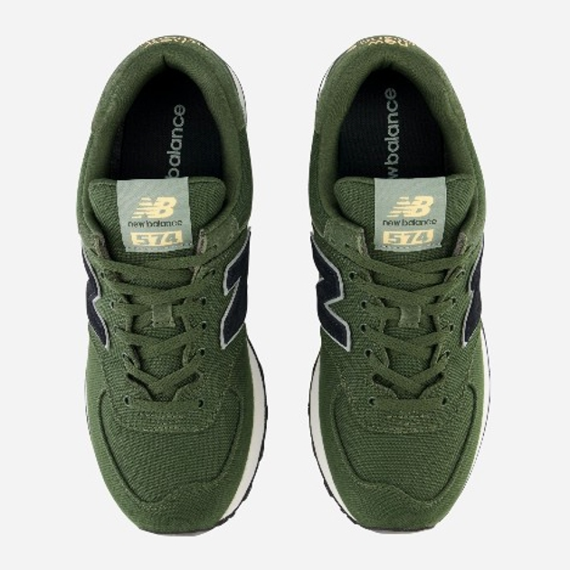 Buty sportowe męskie New Balance 574 U574 45.5 (11.5US) Ciemnozielone (196941379869) - obraz 4