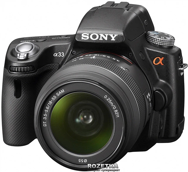 【B3019】 SONY α33 DSLR-A33 /18-55 3.5-5.6 Фотоаппарат Sony Alpha SLT-A33 Kit 18-55mm купить на ROZETKA