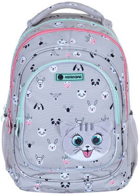 Plecak ASTRABAG AB330 Kitty The Cute Grey (5901137196633) - obraz 1