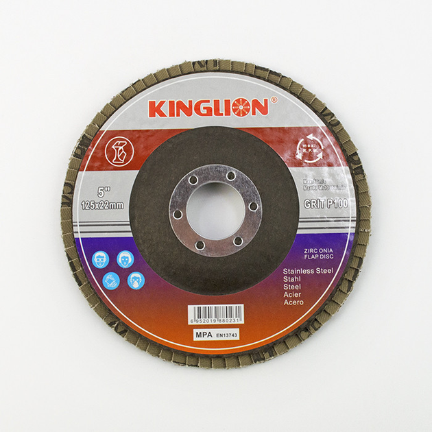 Круг шліфувальний пелюстковий торцевий Kinglion 125 мм Р60 - зображення 2