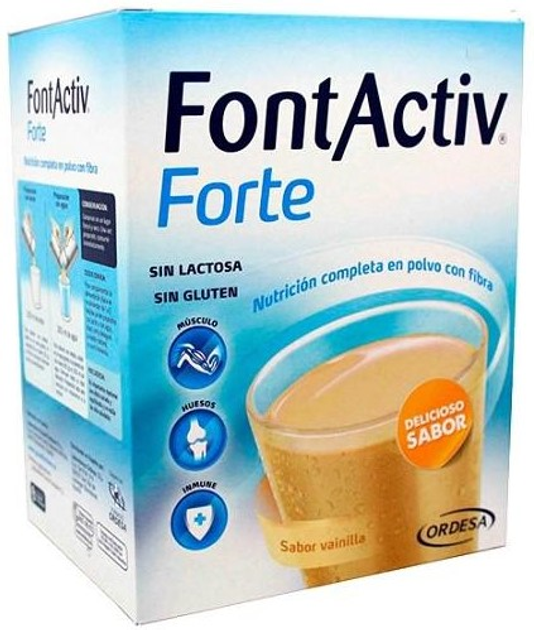 Suplement diety Ordesa Fontactiv Forte Vanilla Flavour 14 x 30 g (8426594048464 - obraz 1