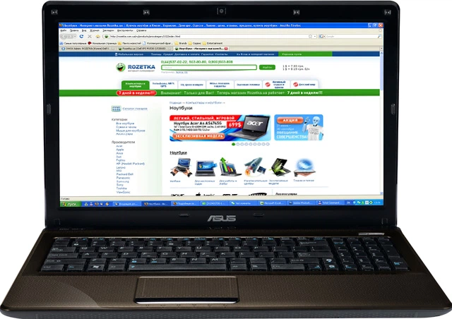Ноутбук ASUS K52JU (K52JU-330MS3DDAW) - Фото 1 Ноутбук ASUS K52JU (K52JU-330MS3DDAW) - зображення 1