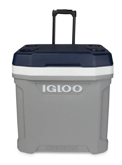 Изотермический контейнер 56л на колесах Igloo MAXCOLD LATITUDE 62 ROLLER 48х46,5х52 см Серый - изображение 6