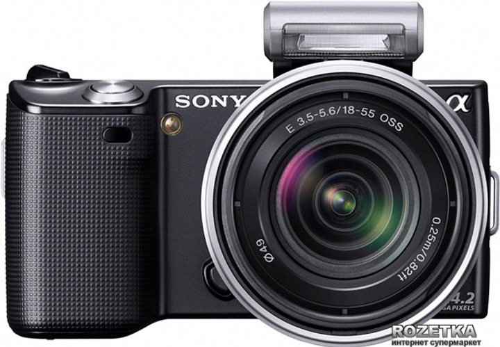 Фотоаппарат Sony Alpha NEX-5 18-55mm Kit Black купить на