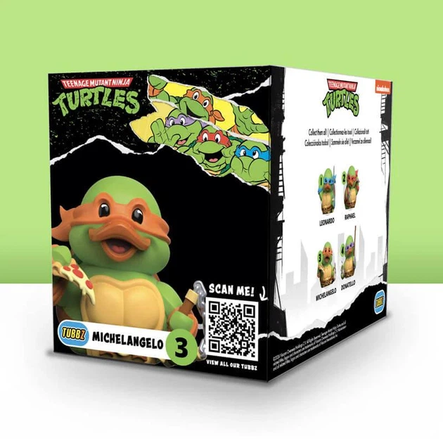 Фігурка Numskull Official Teenage Mutant Ninja Turtles Michelangelo(Boxed Edition) TUBBZ Черепашки Ніндзя: Мікеланджело: Косплей качка - зображення 10