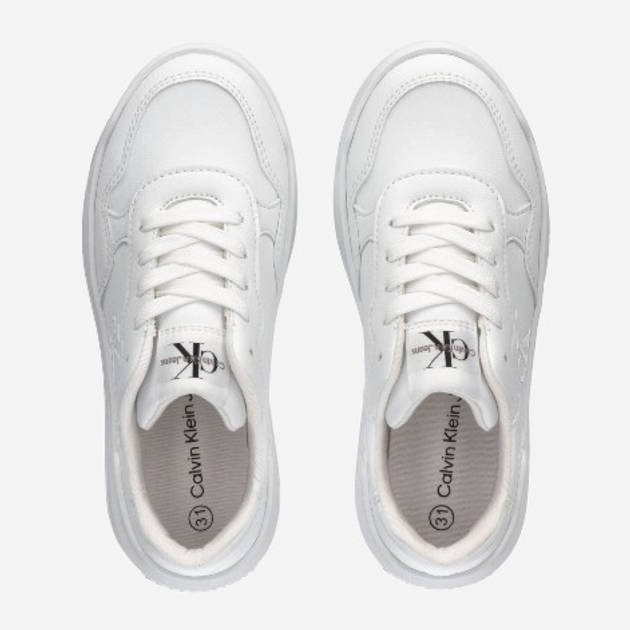 Sneakersy dziecięce dla dziewczynki Calvin Klein Jeans Low Cut Lace-up V3A9-80980-1355100 34 Białe (8052578650097) - obraz 3