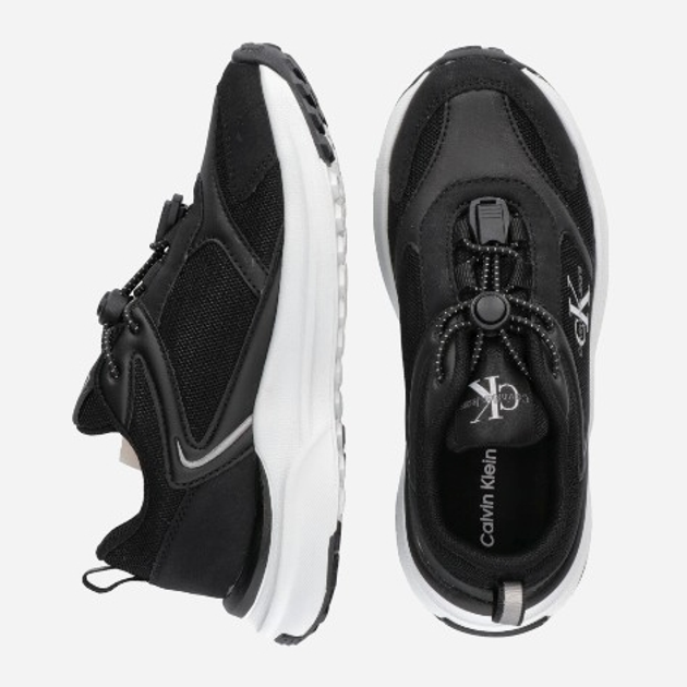 Дитячі кросівки для хлопчика Calvin Klein Jeans Low Cut Lace-up V3X9-81076-1748999 30 Чорні (8052578656655) - зображення 4