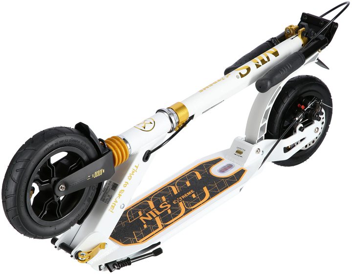 Hulajnoga dziecięca Nils Extreme HM209T Biało-Złota (5907695557220) - obraz 12