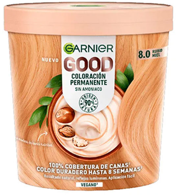 Farba do włosów Garnier Good Tinte Rubio Miel 8.0 218 g (3600542518918) - obraz 1