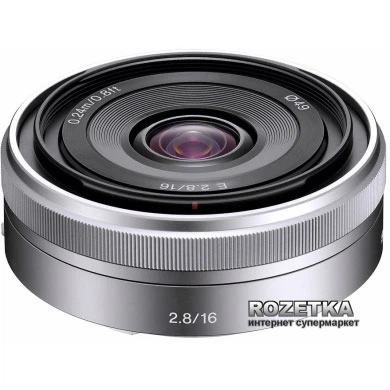 実用美品 Sony 16mm 2.8 レンズ Sony 16mm, f/2.8 для камер NEX (SEL16F28.AE) – фото, отзывы