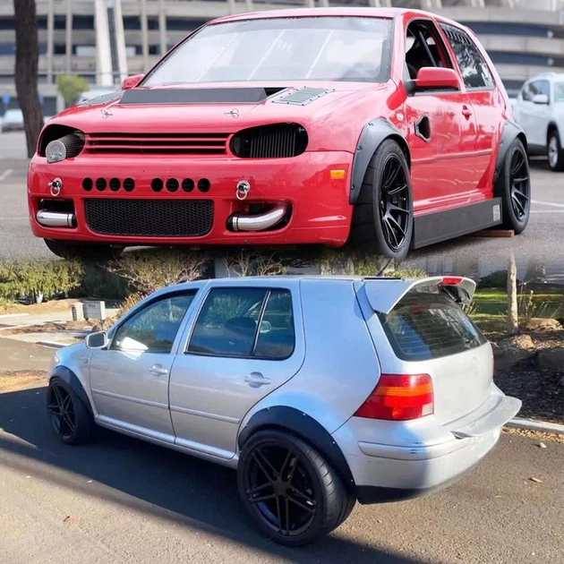 Накладки на арки Фендера Volkswagen Golf IV ABS пластик универсальные черный - Фото 14 Накладки на арки Фендера Volkswagen Golf IV ABS пластик универсальные черный - изображение 14