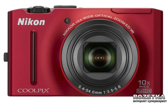 Фотоаппарат Nikon Coolpix S8100 Red купить на ROZETKA Отличная