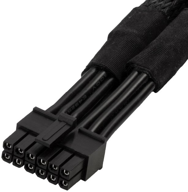 Kabel SilverStone PP12-EPS EPS 8Pin (PSU) > 12Pin (GPU) 0.55 m Black (SST-PP12-EPS) - obraz 2