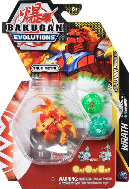 Фігурки Spin Master Bakugan Evolutions Power Up 3 шт (0778988431320) - зображення 1