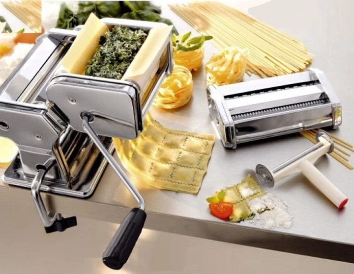 Лапшерезка-тестораскатка с насадкой для равиоли Pasta Set - 3 в 1 - Фото 3 Лапшерезка-тестораскатка с насадкой для равиоли Pasta Set - 3 в 1 - изображение 3
